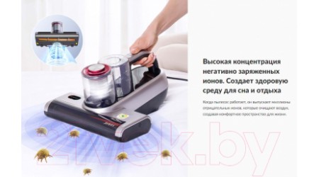 Портативный пылесос Jimmy BX6 Pro (серебристый/розовый)