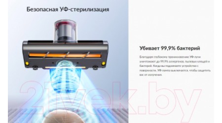 Портативный пылесос Jimmy BX6 Pro (серебристый/розовый)