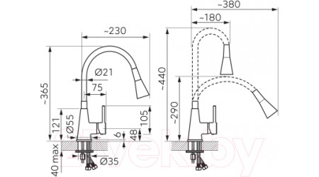 Смеситель Ferro BZA42R 