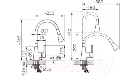 Смеситель Ferro BZA42W 