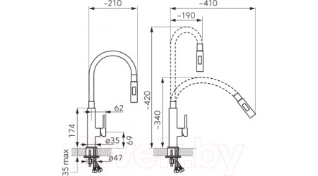 Смеситель Ferro BZA43S 