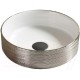 Умывальник CeramaLux C1054 (белый/серебристый)