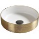 Умывальник CeramaLux C1055 (белый/золотистый)