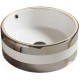 Умывальник CeramaLux C1056 (белый/серебристый)