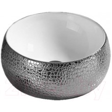Умывальник CeramaLux C1062 (белый/серебристый)