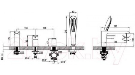 Смеситель Iddis Calipso CALSB42i07 