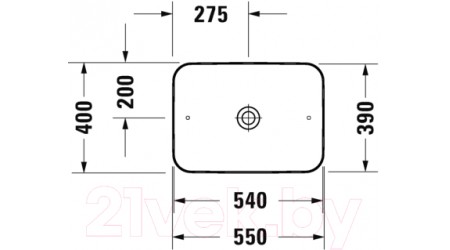 Умывальник Duravit Cape Cod (2347550000)