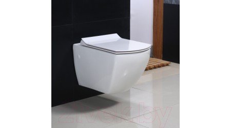 Унитаз подвесной BelBagno Carina BB514CHR/BB1077SC