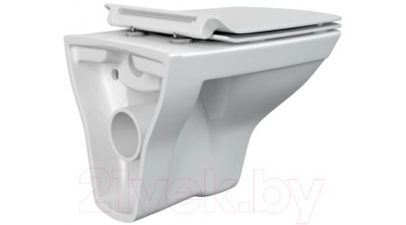 Унитаз подвесной с инсталляцией Cersanit Carina New Clean S-MZ-CARINA-XL-COn-S-DL-w + 458.124.21.1