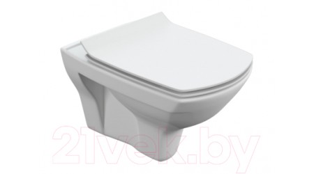 Унитаз подвесной с инсталляцией Cersanit Carina S-MZ-CARINA-XL-COn-S-DL-w + 525 040000 + L2 040012