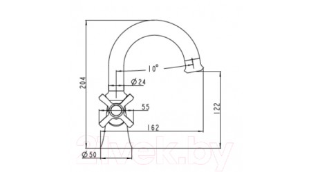 Смеситель Kaiser Carlson Lux 11211 