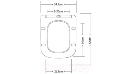 Унитаз напольный Taliente Carreto CR25200