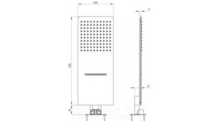 Верхний душ Deante Multibox NAC 096K