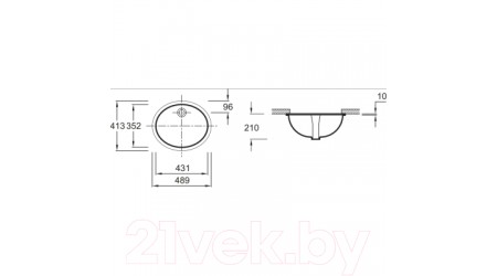 Умывальник Jacob Delafon Caxton E2210-0