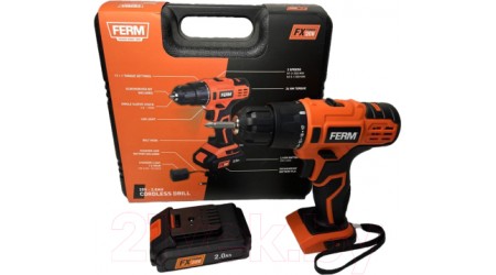 Аккумуляторная дрель-шуруповерт Ferm CDM1164