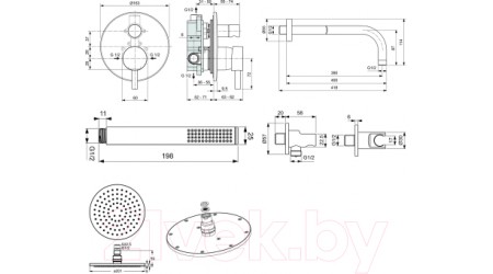 Душевая система Ideal Standard Ceraline 6в1 SetA6939AA