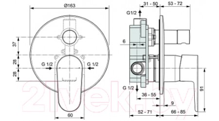 Смеситель Ideal Standard Cerafine A7193XG 
