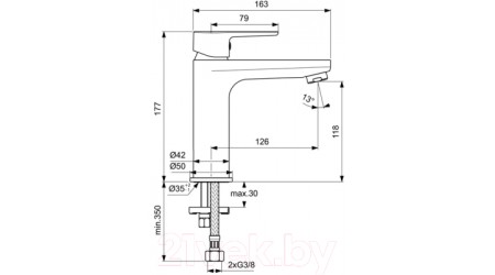 Смеситель Ideal Standard Cerafine O BC554AA 