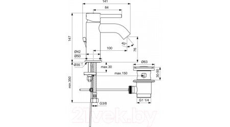 Смеситель Ideal Standard Ceraline BC193XG 