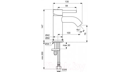 Смеситель Ideal Standard Ceraline BC268AA 