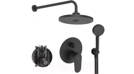 Душевая система Ideal Standard Ceraline O Black 6в1 SetA7193XG-2