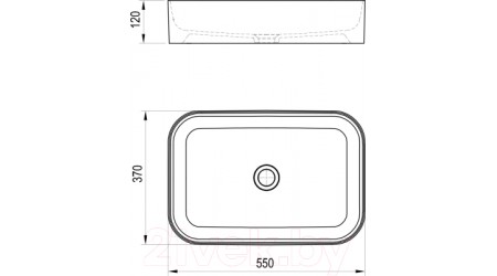 Умывальник Ravak Ceramic 55 R / XJX01155002