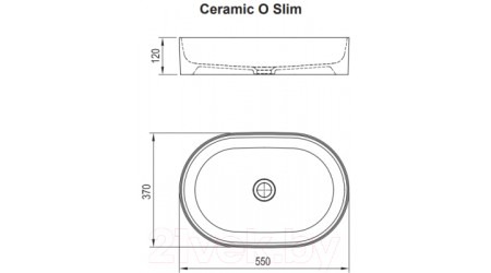 Умывальник Ravak Ceramic Slim 55 / XJX01155001