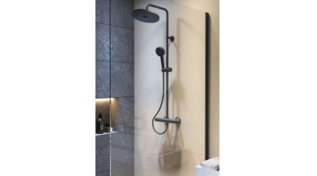 Душевая система Ideal Standard Ceratherm A7210XG (черный матовый)
