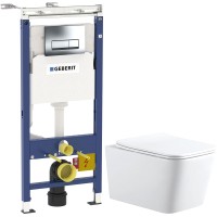 Унитаз подвесной с инсталляцией Aquanet Cetus Tavr 2.0 W 243545 + 458.125.21.1