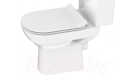 Унитаз напольный Cersanit City New Clean On + S-ZB-CITY + S-DS-CIT-S-DL-t + ZP-AD-3/6-EC-1