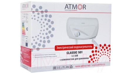 Проточный водонагреватель Atmor Classic 501 3.5 KW TAP (3520178)
