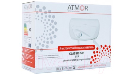Проточный водонагреватель Atmor Classic 501 5 KW TAP (3520181)