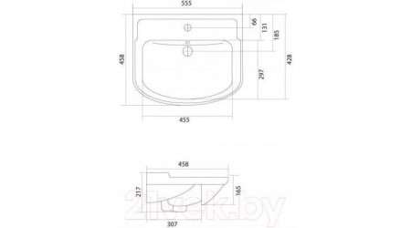 Умывальник Акватон Classic 55B (1AX015WBXX000)
