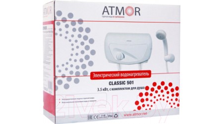 Проточный водонагреватель Atmor Classic 501 3.5кВт (3705018/3520177)