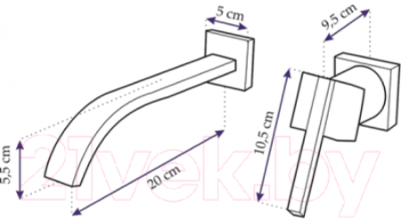 Смеситель PEA CM547703 (хром) 