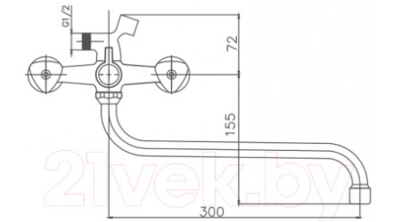 Смеситель Cron CN2209-2 