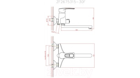 Смеситель Cron CN2266 