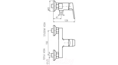 Смеситель Slezak RAV Colorado CO181.5CMATC 