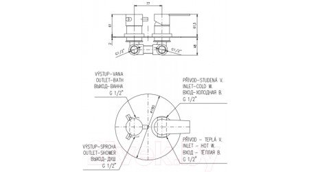 Смеситель Slezak RAV Colorado CO186KCMATC 