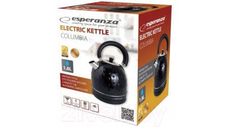 Электрочайник Esperanza Columbia EKK034K (черный)