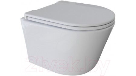 Унитаз подвесной с инсталляцией Wave Comfort / 553409 (с кнопкой смыва)