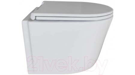 Унитаз подвесной White Wave Comfort (белый глянец)