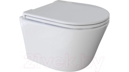 Унитаз подвесной White Wave Comfort (белый глянец)