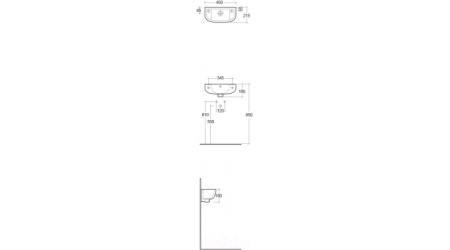 Умывальник Rak Ceramics Compact LACO00001