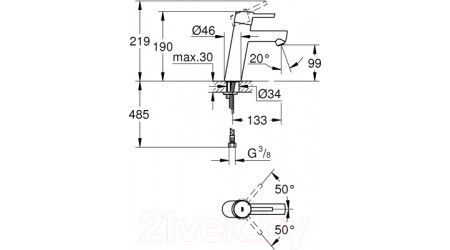 Смеситель GROHE Concetto 23451001 