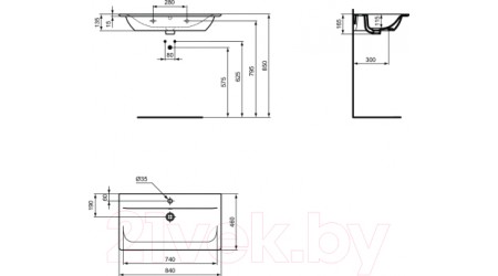 Умывальник Ideal Standard Connect Air Vanity E027901