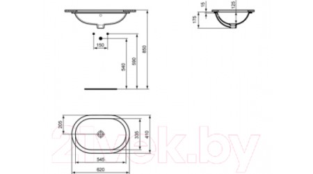 Умывальник Ideal Standard Connect E504901