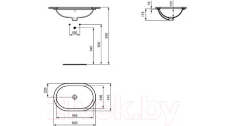 Умывальник Ideal Standard Connect E505001