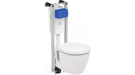 Унитаз подвесной с инсталляцией Ideal Standard Connect E803501 + E712701 + E233267 / W220101