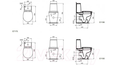 Сливной бачок Ideal Standard Connect Scan E717501